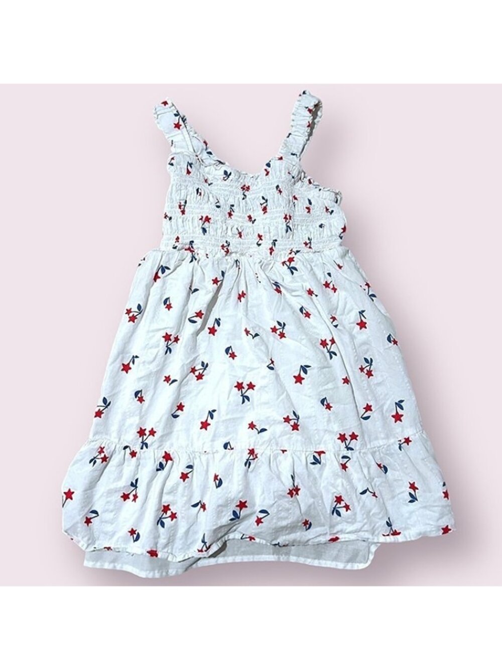 Girls Fourth Of July Patriotic Star Dress Size XL